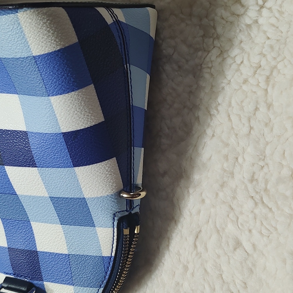 Super Rare Kate Spade Blue Plaid Bag - Picture 8 of 15